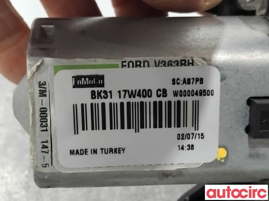 Viskermotor bakrute til Ford Transit Custom 2013-2023 (Type I)  (FORD|1864997|W000049500|BK3117W400CB)