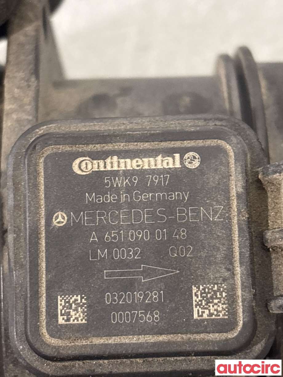 Luftmengde/luftmassemåler til Mercedes E-Klasse 2009-2013 (Fase 1) (W212) (W212) (MERCEDES|A6510900148|5WK97917)