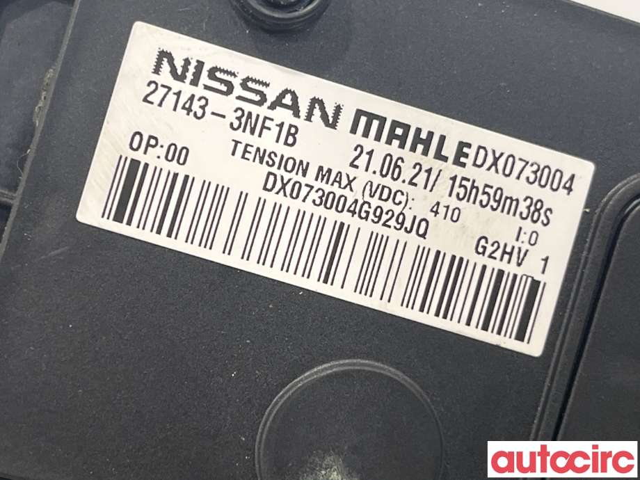Varmeapparat register til Nissan Leaf 2018-->> (Type II) (NISSAN|271433NF1B)