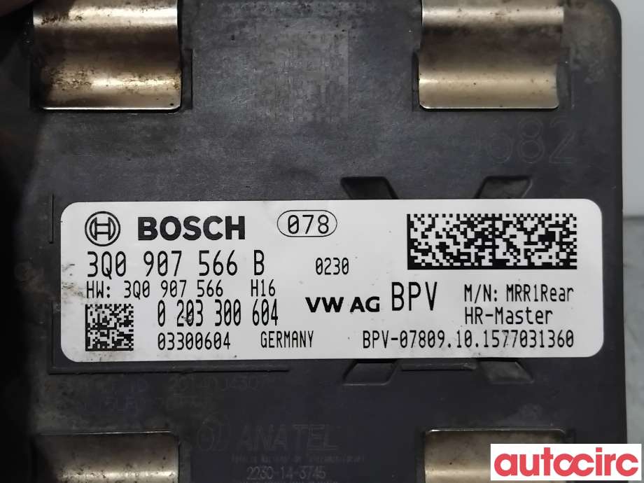 Sensor radar til VW Passat 2015-2019 (Fase 1) (B8) (B8) (VOLKSWAGEN|3Q0907566B|0203300604)