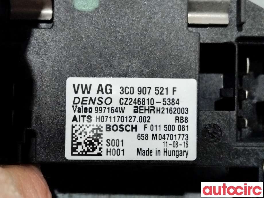 Varmeapparat motstand til VW Passat 2011-2015 (B7) (B7) (VOLKSWAGEN|3C0907521G|F011500081|3C0907521F)
