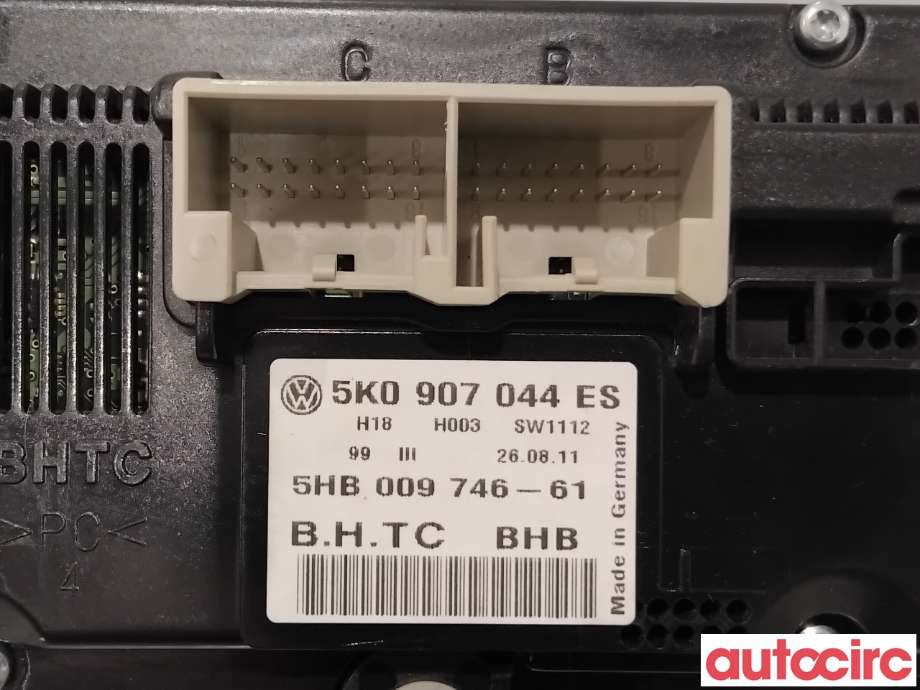 Varmeapparat betjening til VW Passat 2011-2015 (B7) (B7) (VOLKSWAGEN|5K0907044GK|5HB009746-61|5K0907044HB)