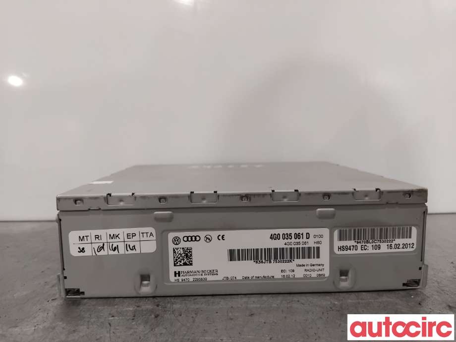 Bilstereo til Audi Q5 2012-2017 (Type I, Fase 2) (AUDI|4G0035061DX|HS9470|4G0035061D)