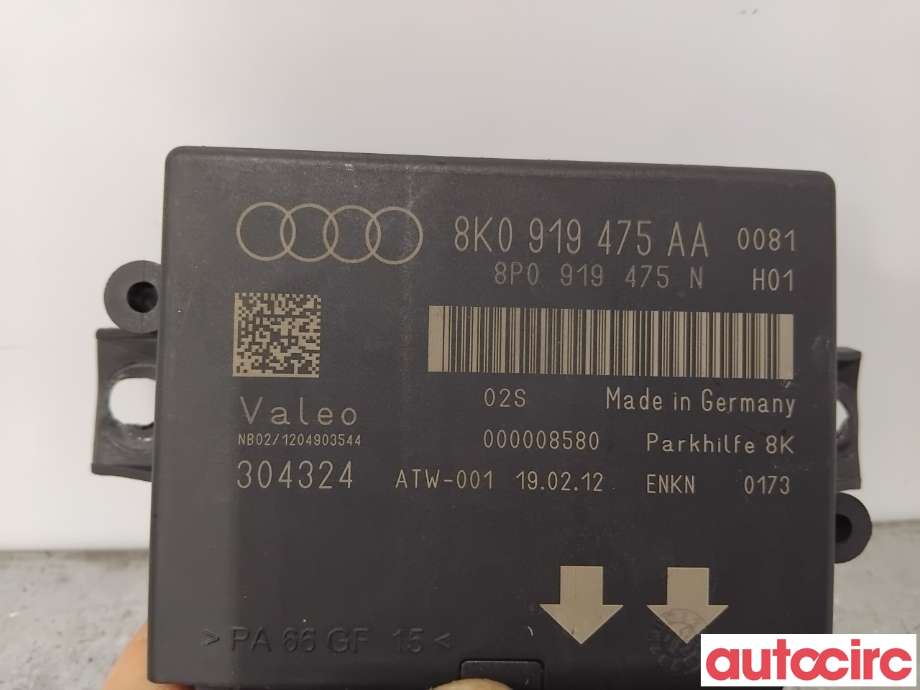 Styreenhet parkering til Audi Q5 2012-2017 (Type I, Fase 2) (AUDI|8K0919475AA|304324)