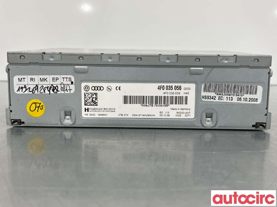 Bilstereo til Audi Q5, 2008-2012 (Type I, Fase 1)  (AUDI|4F0035056B)