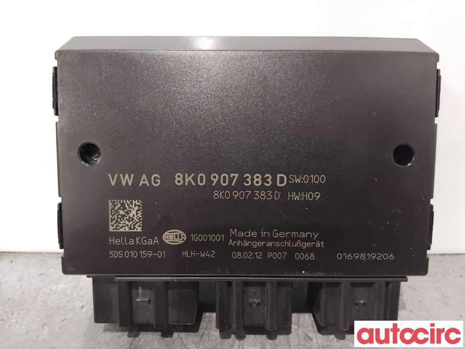 Styreenhet hengerfeste til Audi Q5 2012-2017 (Type I, Fase 2) (AUDI|8K0907383D|5DS010159-01)
