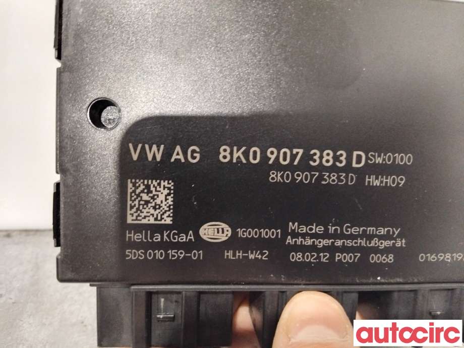 Styreenhet hengerfeste til Audi Q5 2012-2017 (Type I, Fase 2) (AUDI|8K0907383D|5DS010159-01)