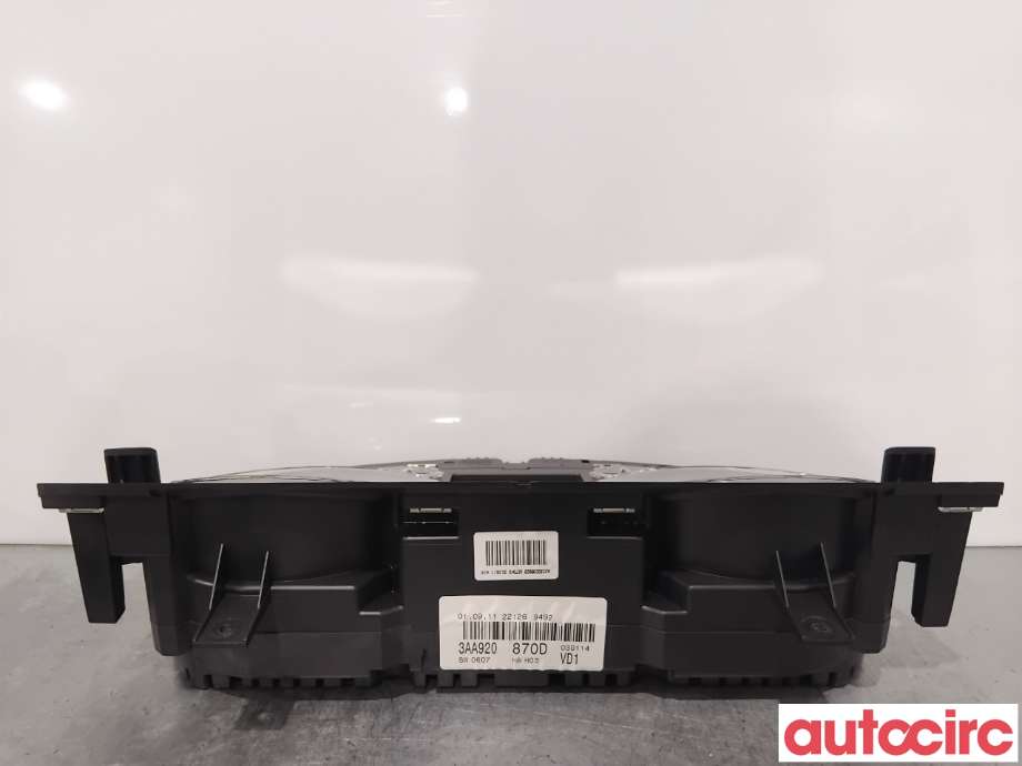Instrumentpanel til VW Passat 2011-2015 (B7) (B7) (VOLKSWAGEN|3AA920870DX|A2C53238928|3AA920870D)