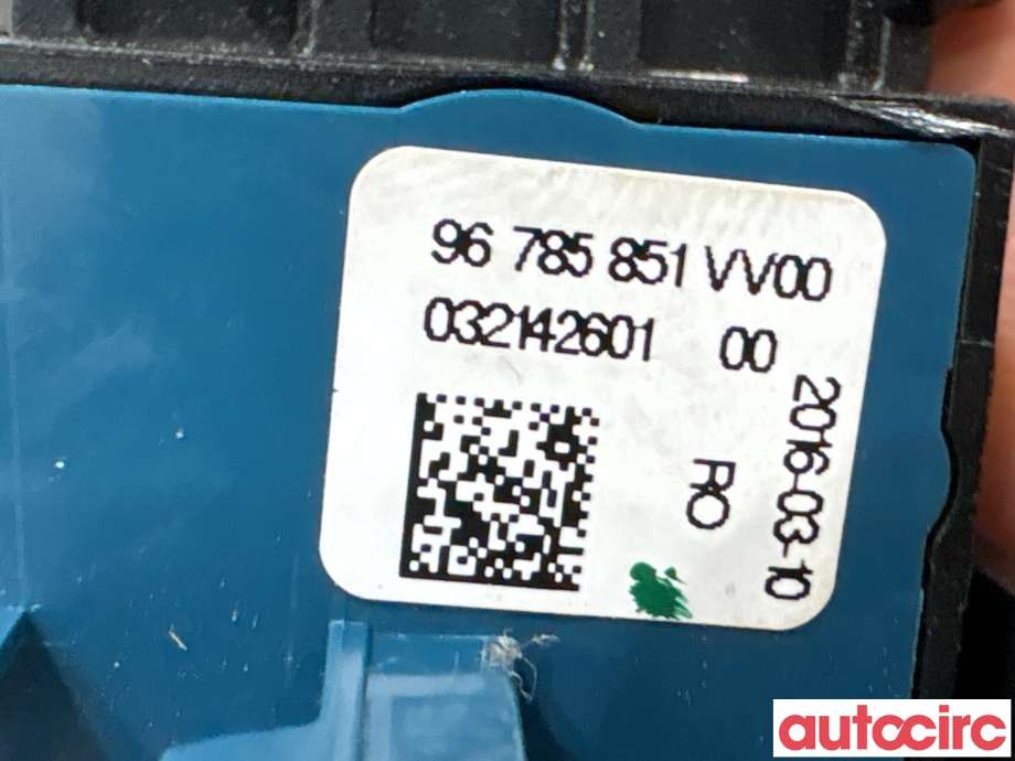 Bryter elektrisk håndbrekk/parkbrems til Peugeot 308 2013-2021 (Type II)  (PEUGEOT|96785851VV|)