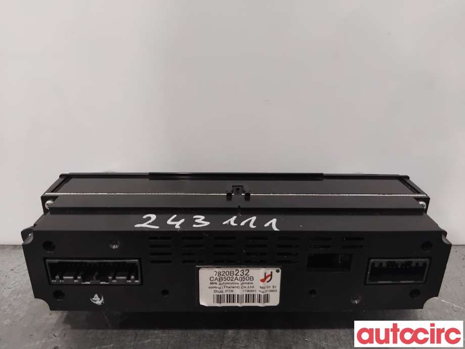Varmeapparat betjening til Mitsubishi Outlander 2015-->> (Type III, Fase 2)  (MITSUBISHI|7820B232|CAB502A050B)
