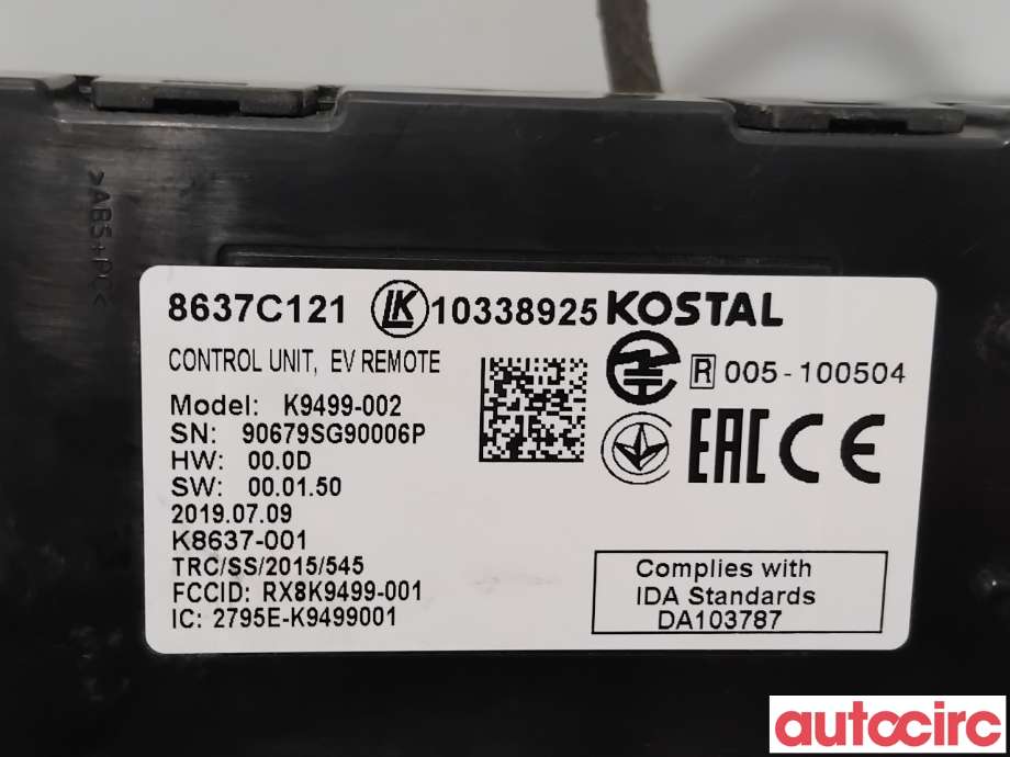 Styreenhet diverse til Mitsubishi Outlander 2015-->> (Type III, Fase 2)  (MITSUBISHI|8637C134|K9499-002|8637C121)