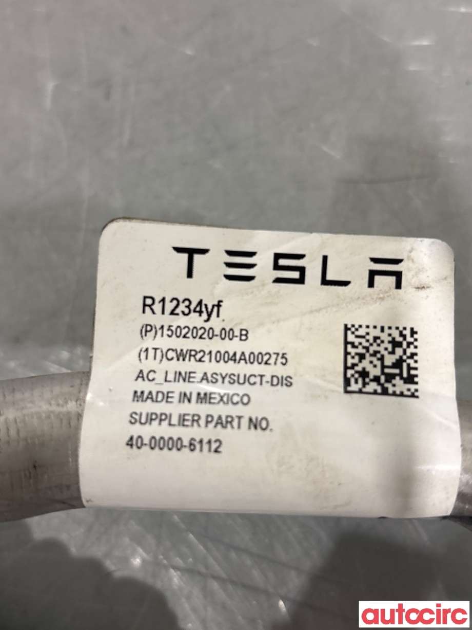 Aircondition rør til Tesla Model 3 2018-2023 (Fase 1)  (TESLA|1502020-00-C||1502020-00-B)