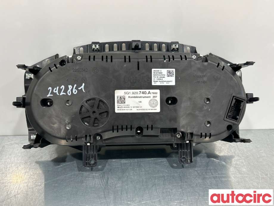 Instrumentpanel til VW Golf VII 2012-2017 (Fase 1) (VOLKSWAGEN|5G1920740A)