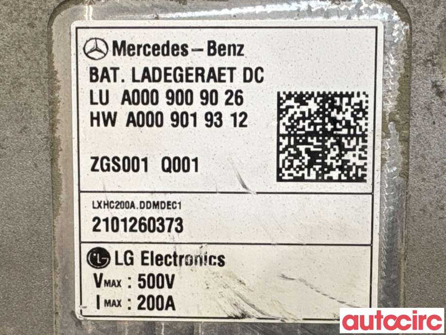 Batterilader (OBC - On Board Charger) til Mercedes EQV 2020-->> (W447) (W447) (MERCEDES|A0009009026||A0009005335)