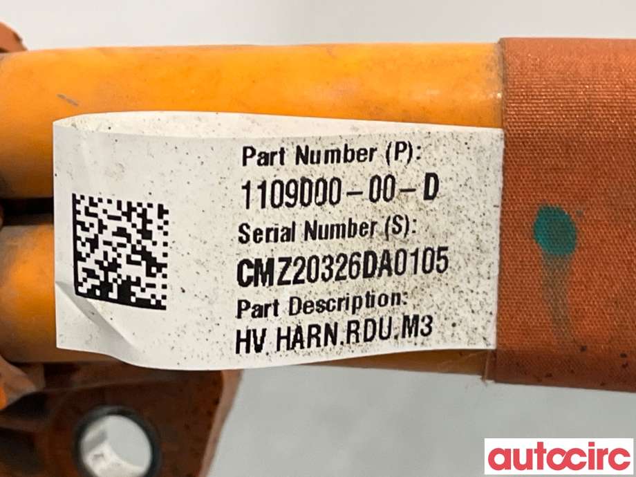 Kabel høy volt (HV) hybrid til Tesla Model 3 2018-2023 (Fase 1)  (TESLA|1109000-00-D)