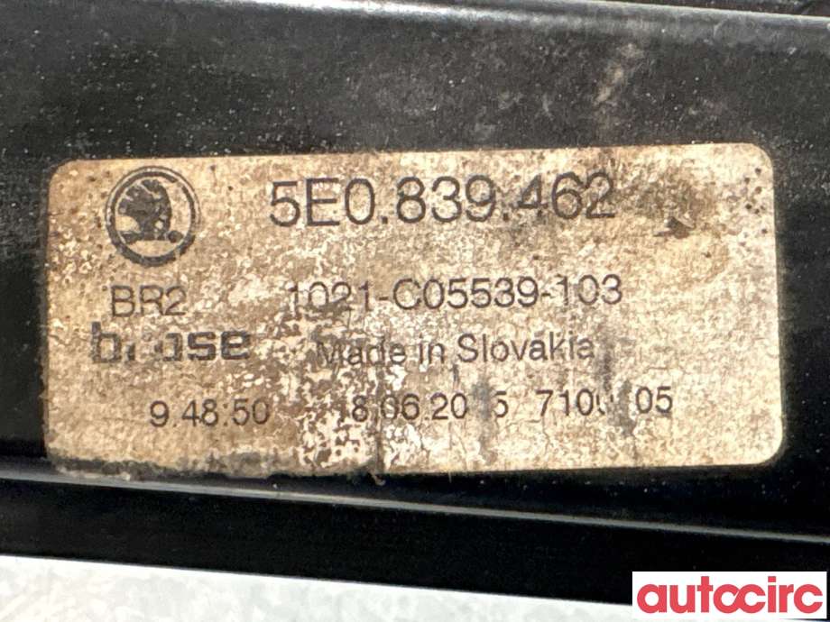 Ruteheis til Škoda Octavia 2013-2016 (Type III, Fase 1)  (SKODA|5E0839462|1021-C05539-103)