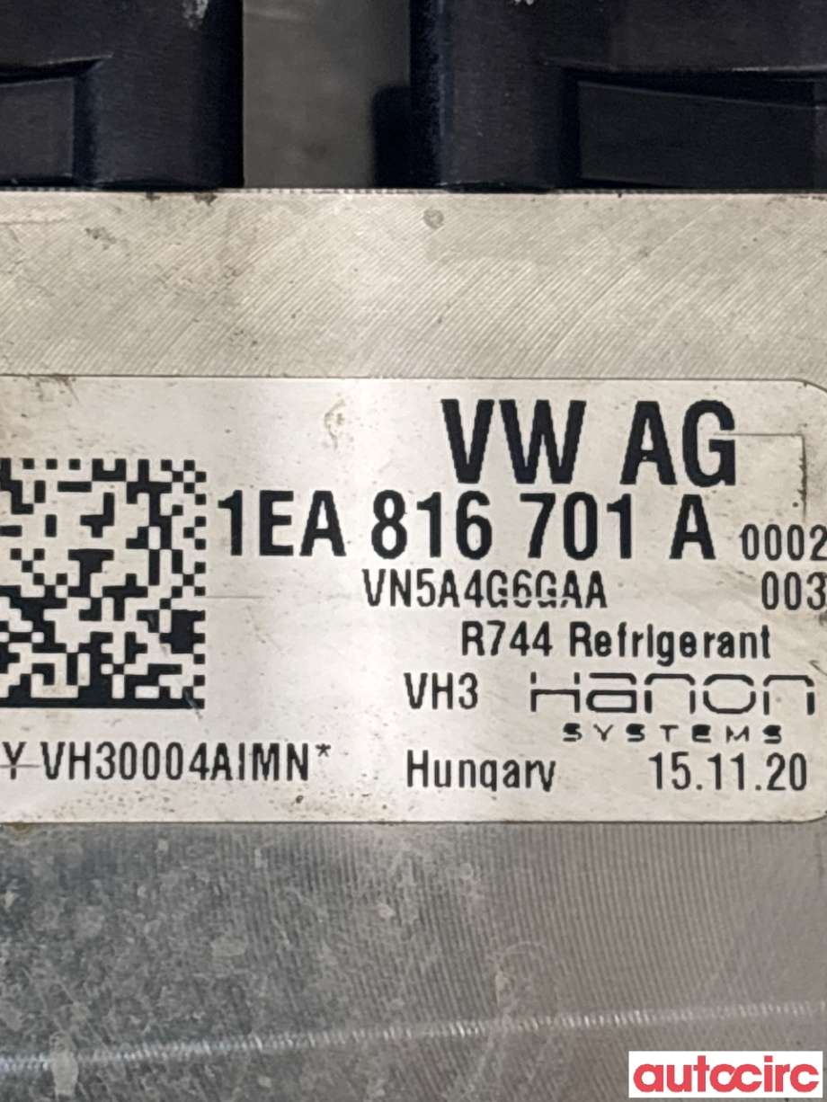 Varmeapparat diverse til VW ID.4 2020-->>  (VOLKSWAGEN|1EA816701A|)