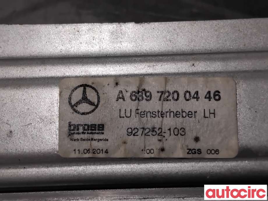 Ruteheis til Mercedes Vito/Viano 2010-2014 (Fase 2) (W639) (W639) (MERCEDES|A6397200446|927252-103)