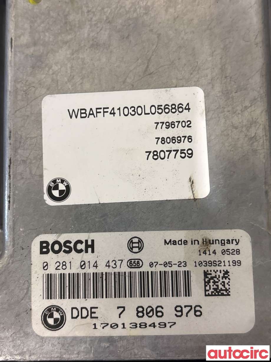 Styreenhet motor til BMW X5 2007-2013 (E70) (E70) (BMW|13617810950|0281014437|7806976)
