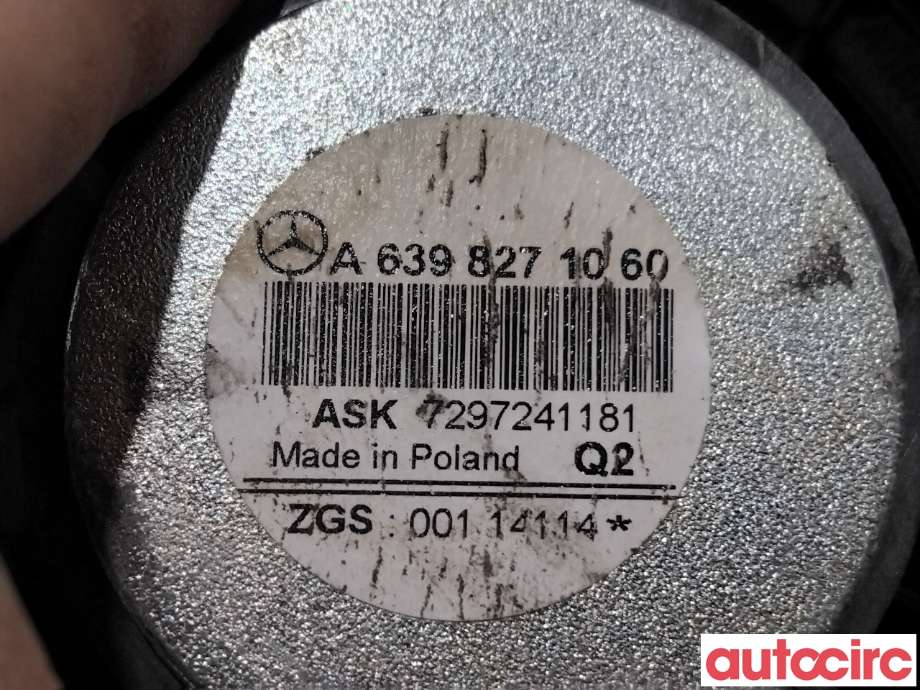 Bilstereo høyttaler til Mercedes Vito/Viano 2010-2014 (Fase 2) (W639) (W639) (MERCEDES|A6398271060|)