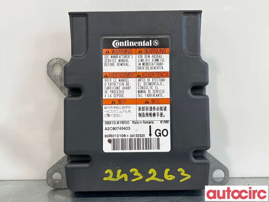 Airbag elektronikk til Suzuki SX4 S-CROSS, 2013-->> (Type II)  (SUZUKI|38910-61M00)