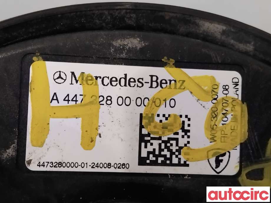 Fjær foran nivå luftpute/belg til Mercedes EQV 2020-->> (W447) (W447) (MERCEDES|A4473280000|)