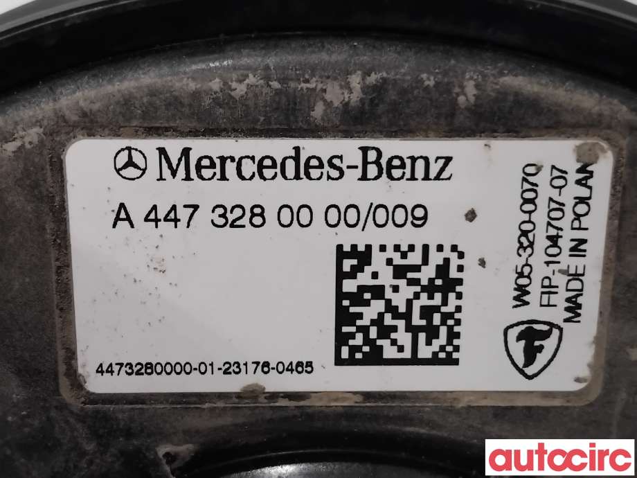 Fjær foran nivå luftpute/belg til Mercedes EQV 2020-->> (W447) (W447) (MERCEDES|A4473280000|)