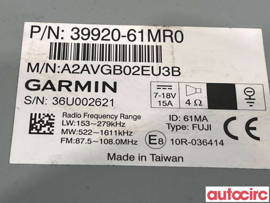 Bilstereo til Suzuki SX4 S-CROSS 2013-->> (Type II)  (SUZUKI|39920-61MR0-ZCA|39920-61MR0)