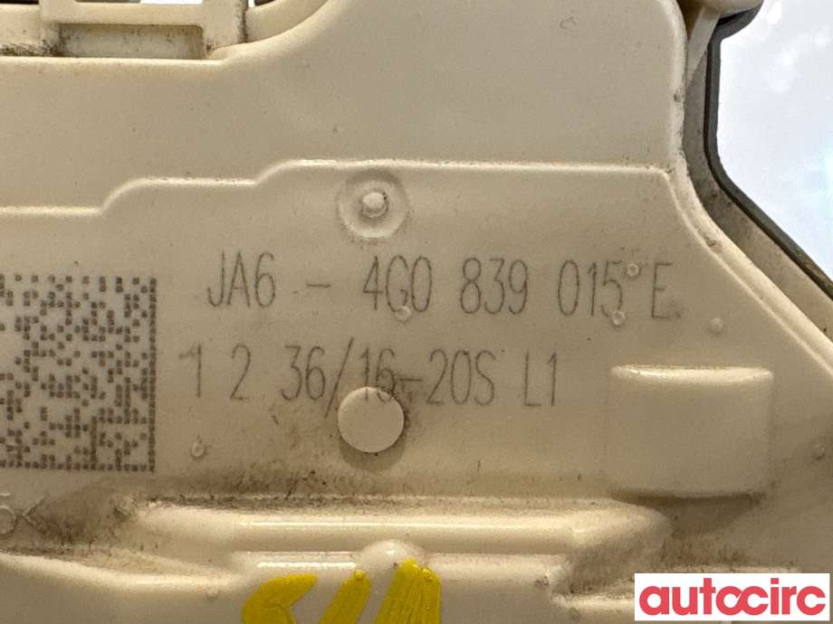 Låsekasse venstre bak til Audi A3 2016-2020 (Type III, Fase 2)  (AUDI|4G0839015E|)
