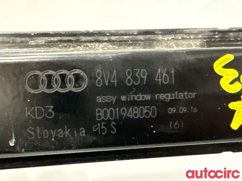 Ruteheis til Audi A3 2016-2020 (Type III, Fase 2)  (AUDI|8V4839461|)