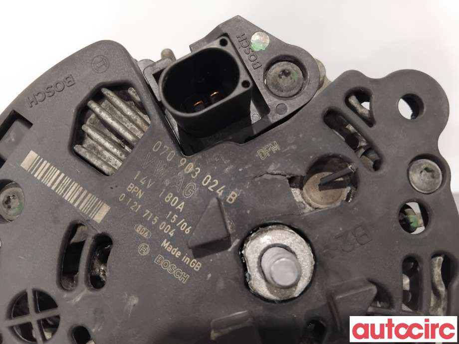 Dynamo til VW Touareg 2003-2007 (Type I, Fase 1)  (VOLKSWAGEN|070903139BX|0121715004|070903024B)