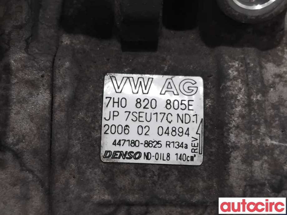 Aircondition kompressor til VW Touareg 2003-2007 (Type I, Fase 1)  (VOLKSWAGEN|7H0820805J|447180-8625|7H0820805E)