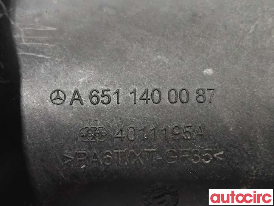 Turbo rør til Mercedes E-Klasse 2009-2013 (Fase 1) (W212) (W212) (MERCEDES|A6511400087|)
