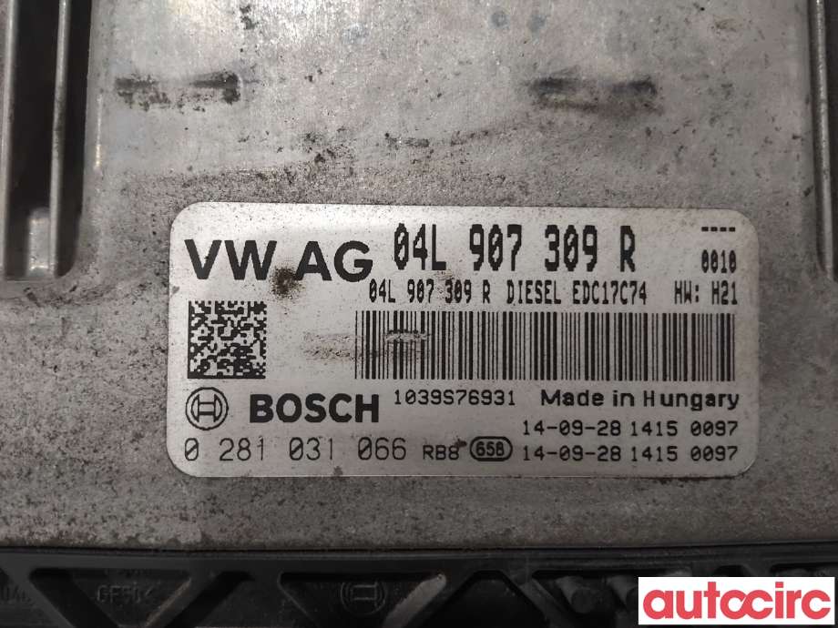 Styreenhet motor til VW Passat 2015-2019 (Fase 1) (B8) (B8) (VOLKSWAGEN|04L906026ET|0281031066|04L907309R)