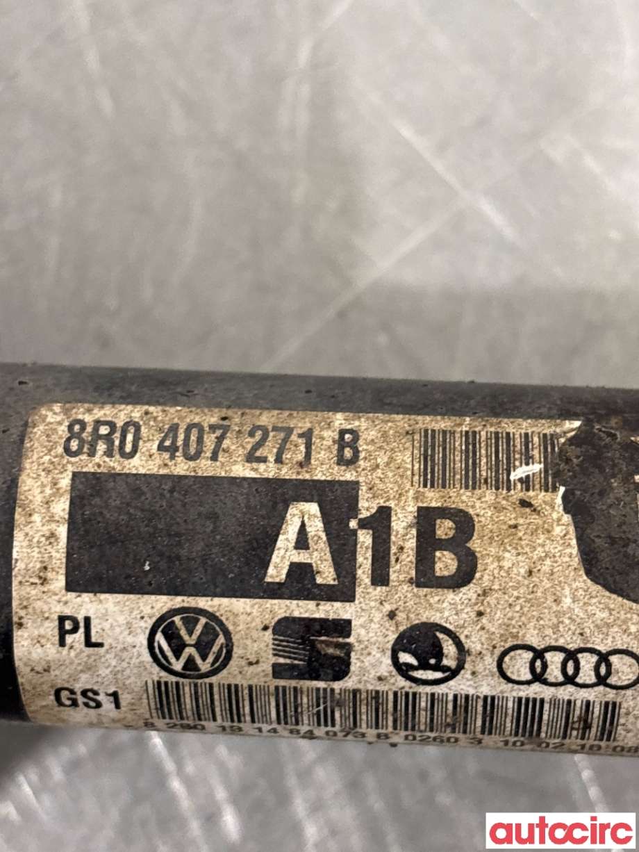Drivaksel venstre foran til Audi Q5 2008-2012 (Type I, Fase 1) (AUDI|8R0407271B|)