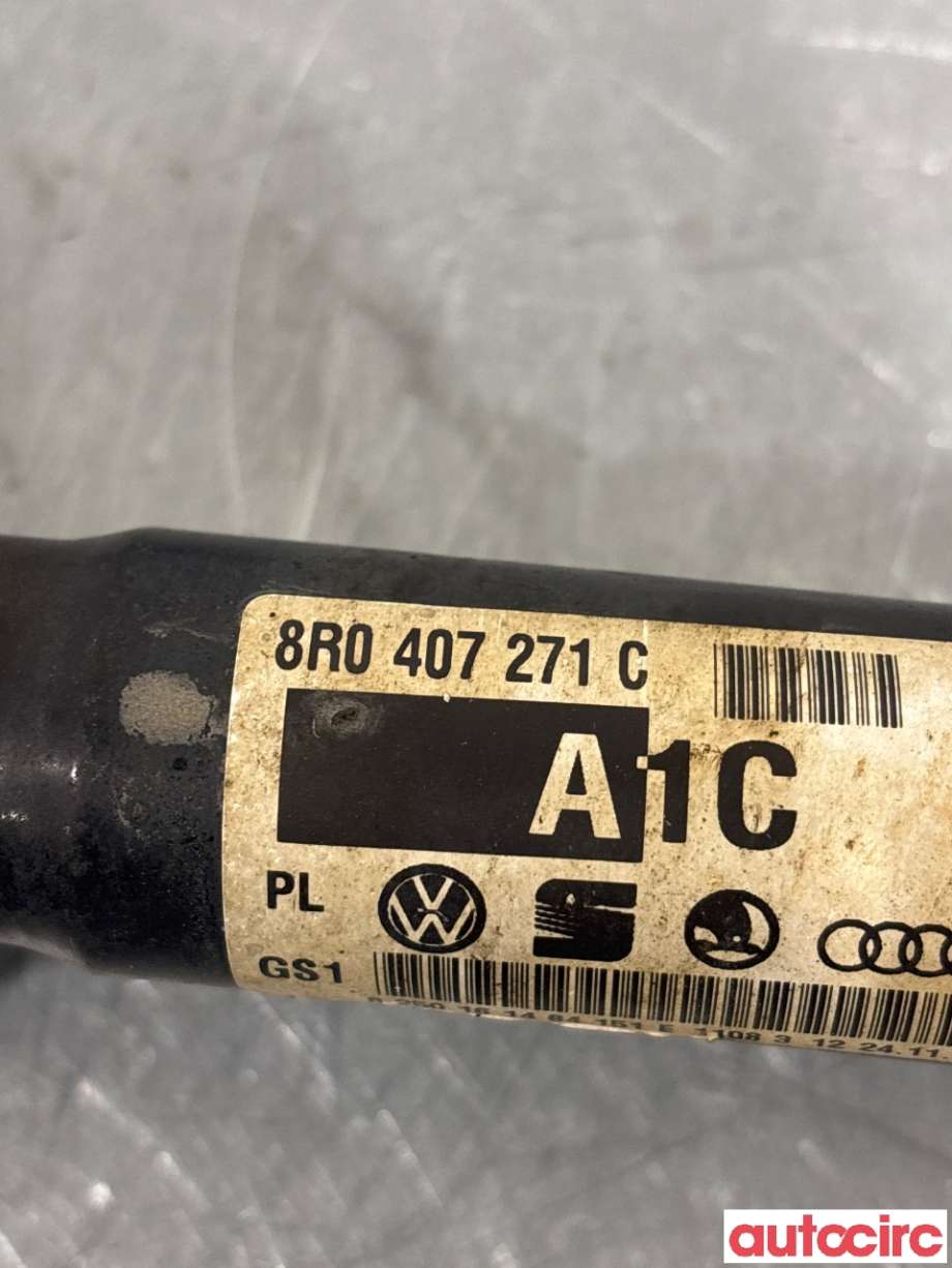 Drivaksel høyre foran til Audi Q5 2008-2012 (Type I, Fase 1)  (AUDI|8R0407271CX||8R0407271C)