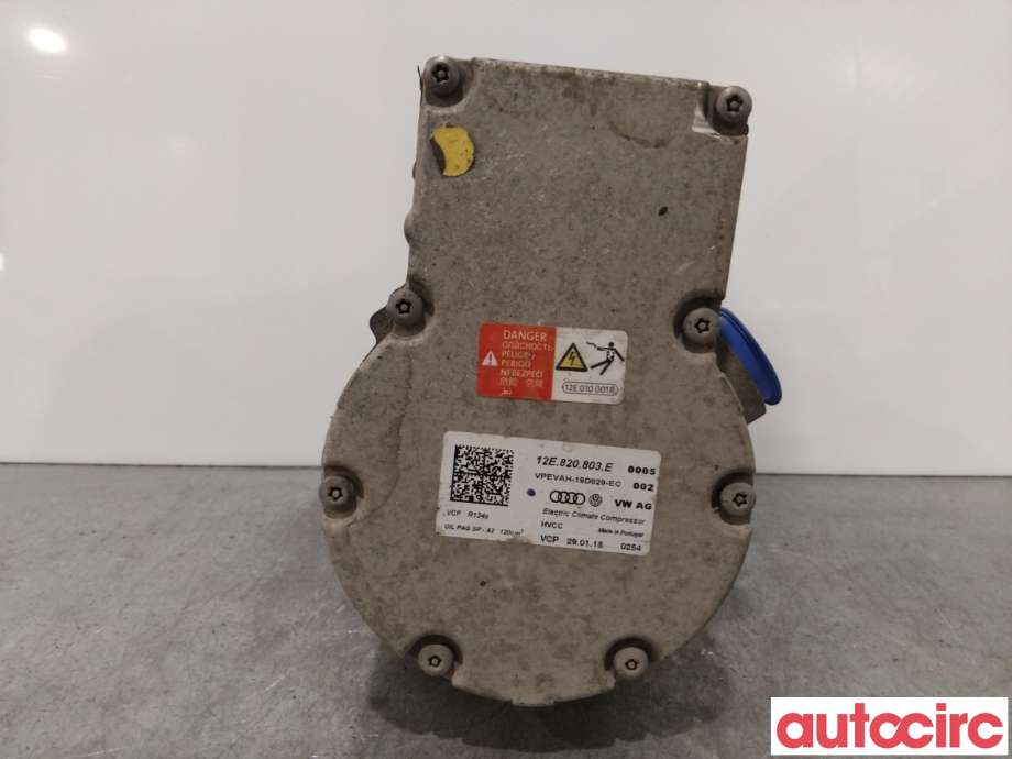 Aircondition kompressor til VW e-Golf 2014-2017 (Fase 1)  (VOLKSWAGEN|12E820803E|VPEVAH-19D629-EC|5QE816803L)