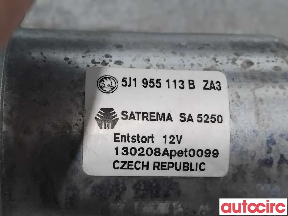 Viskermotor frontrute til Škoda Fabia 2010-2014 (Type II, Fase 2) (SKODA|5J1955113B|SA5250|5J1955023D)