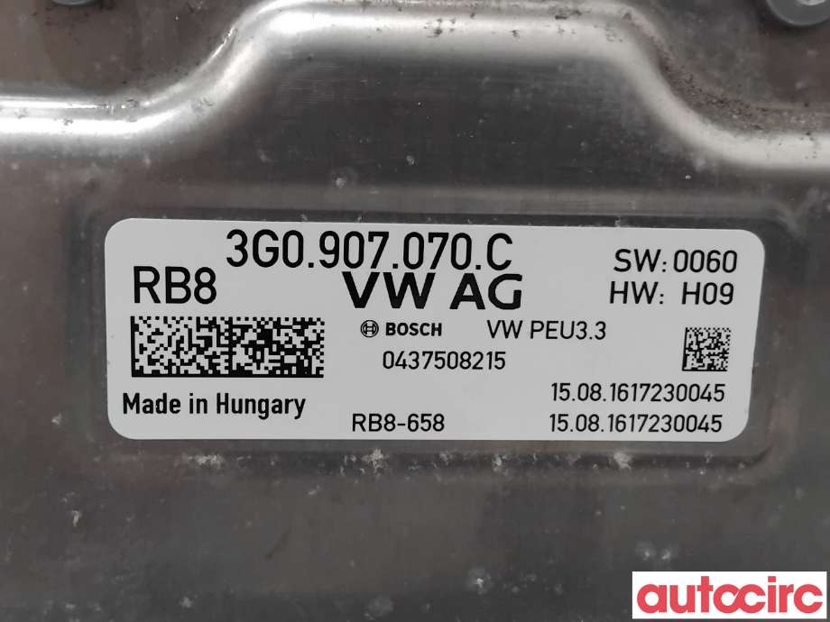 Inverter hybrid til VW Passat 2015-2019 (Fase 1) (B8) (B8) (VOLKSWAGEN|3G0907070G|0437508215|3G0907070C)