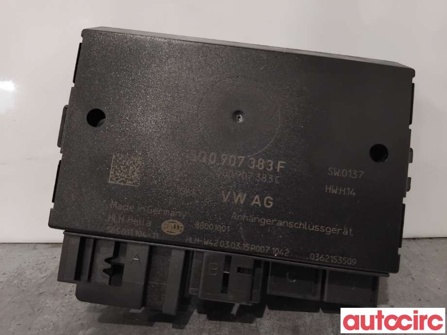 Styreenhet hengerfeste til VW e-Golf, 2014-2017 (Fase 1)  (VOLKSWAGEN|5Q0907383N)