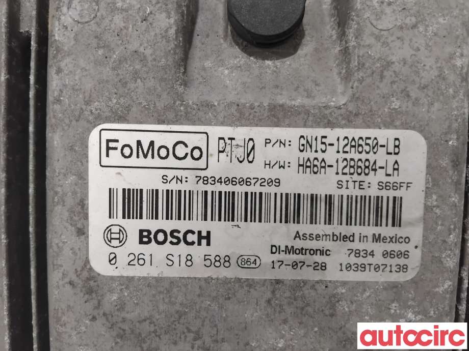 Styreenhet motor til Ford Fiesta 2017-->> (Type VII) (FORD|2168860|0261S18588|HA6A-12B684-LA)
