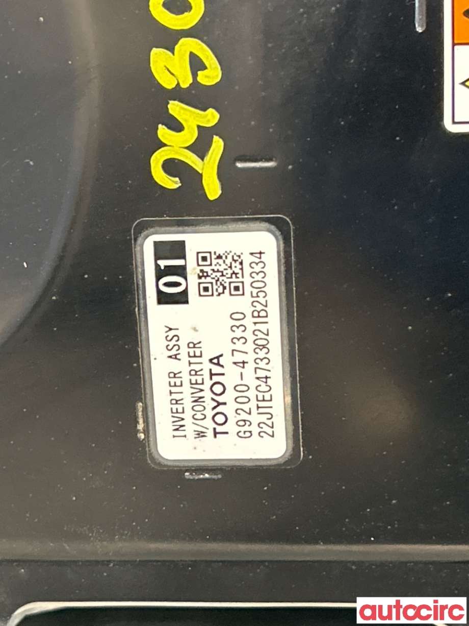 Inverter hybrid til Toyota Corolla 2019-->>  (TOYOTA|G920049136|G9200-47330)