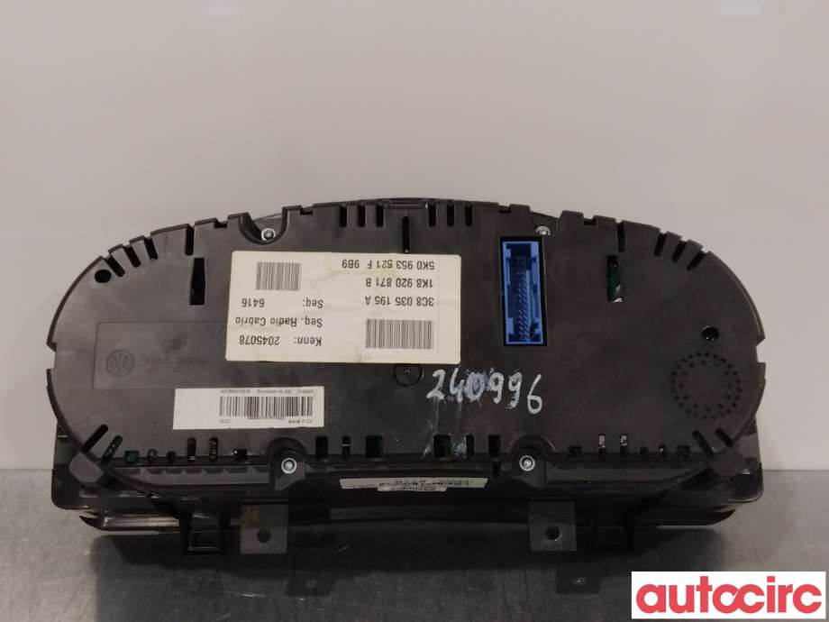 Instrumentpanel til VW Scirocco 2008-2013  (VOLKSWAGEN|1K8920871B)