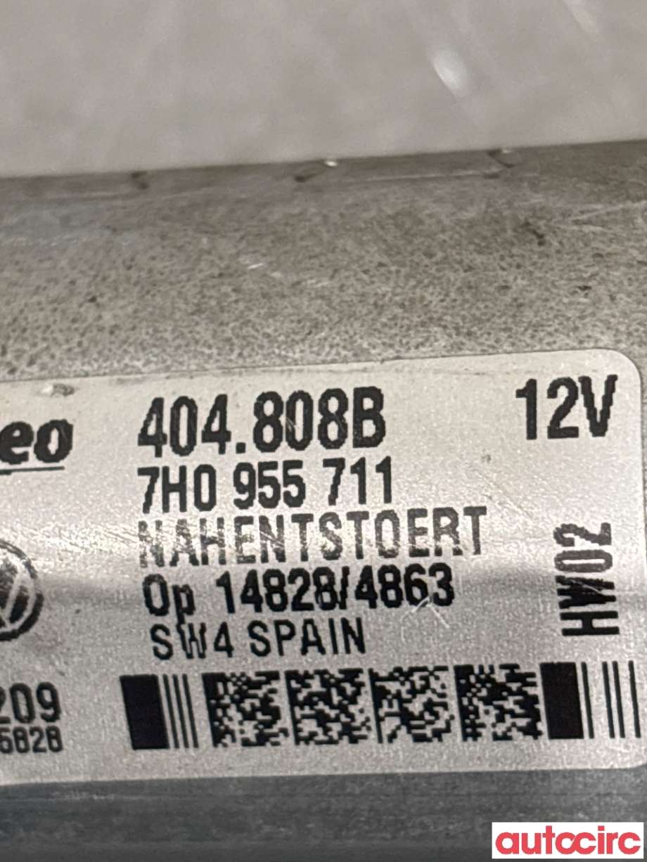 Viskermotor bakrute til VW Transporter / Caravelle 2009-2015 (Fase 2) (T5) (T5) (VOLKSWAGEN|7H0955711B|404808B|7H0955711)
