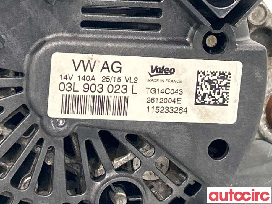 Dynamo til Škoda Octavia 2013-2016 (Type III, Fase 1)  (SKODA|03L903023L)