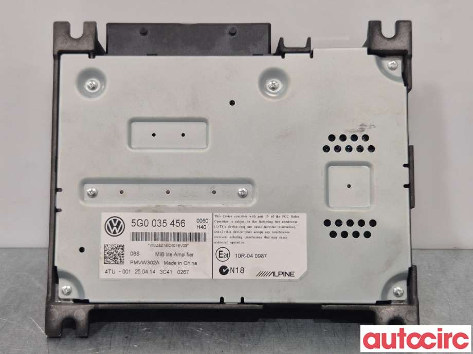 Bilstereo forsterker til VW Golf VII 2012-2017 (Fase 1)  (VOLKSWAGEN|5G0035456|)