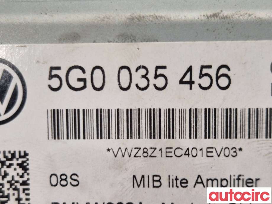 Bilstereo forsterker til VW Golf VII 2012-2017 (Fase 1)  (VOLKSWAGEN|5G0035456|)