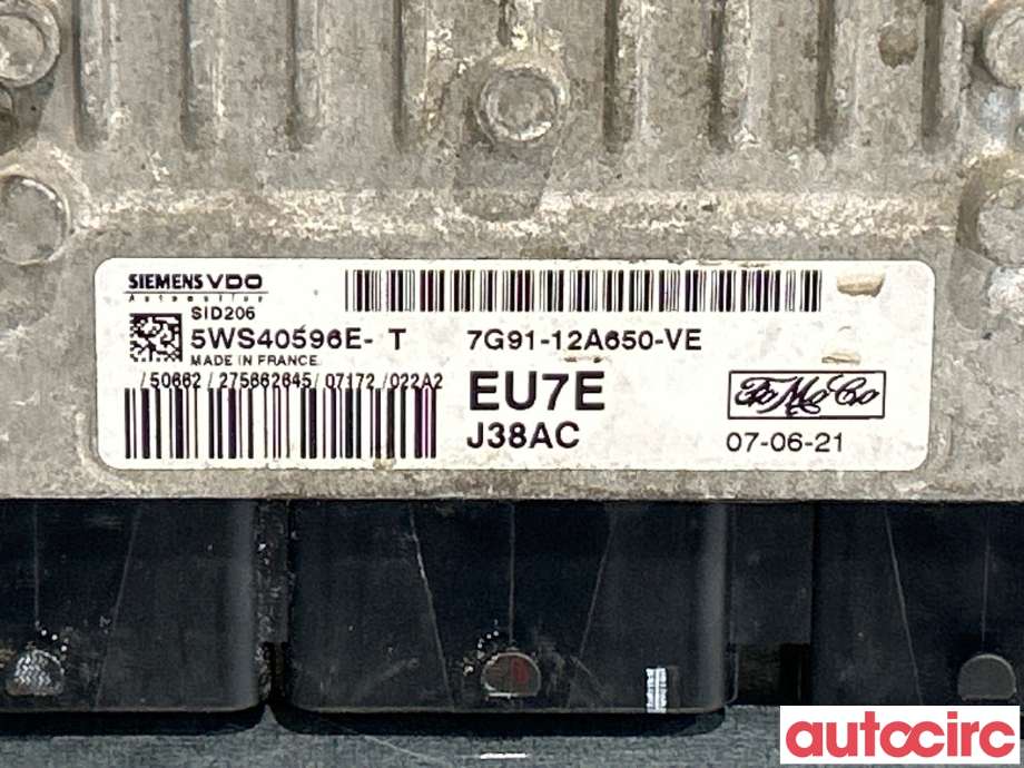Styreenhet motor til Ford Mondeo 2007-2010 (Type IV, Fase 1)  (FORD|1561024|5WS40596E|7G9112A650VE)