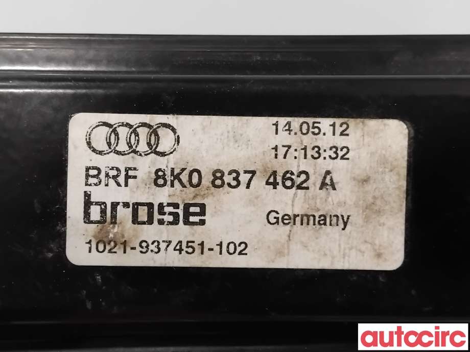 Ruteheis til Audi A4 2007-2014 (Type IV) (B8) (B8) (AUDI|8K0837462D|1021-937451-102|8K0837462E)