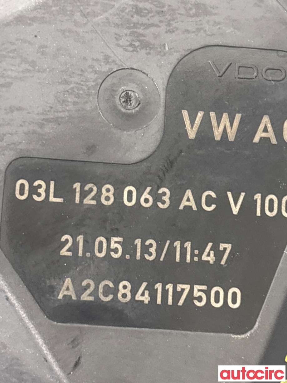 Spjeldhus til VW Tiguan 2011-2016 (Type I, Fase 2)  (VOLKSWAGEN|03L128063T|A2C84117500|03L128063AC)